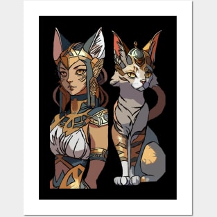 Bastet Feline Protector Posters and Art